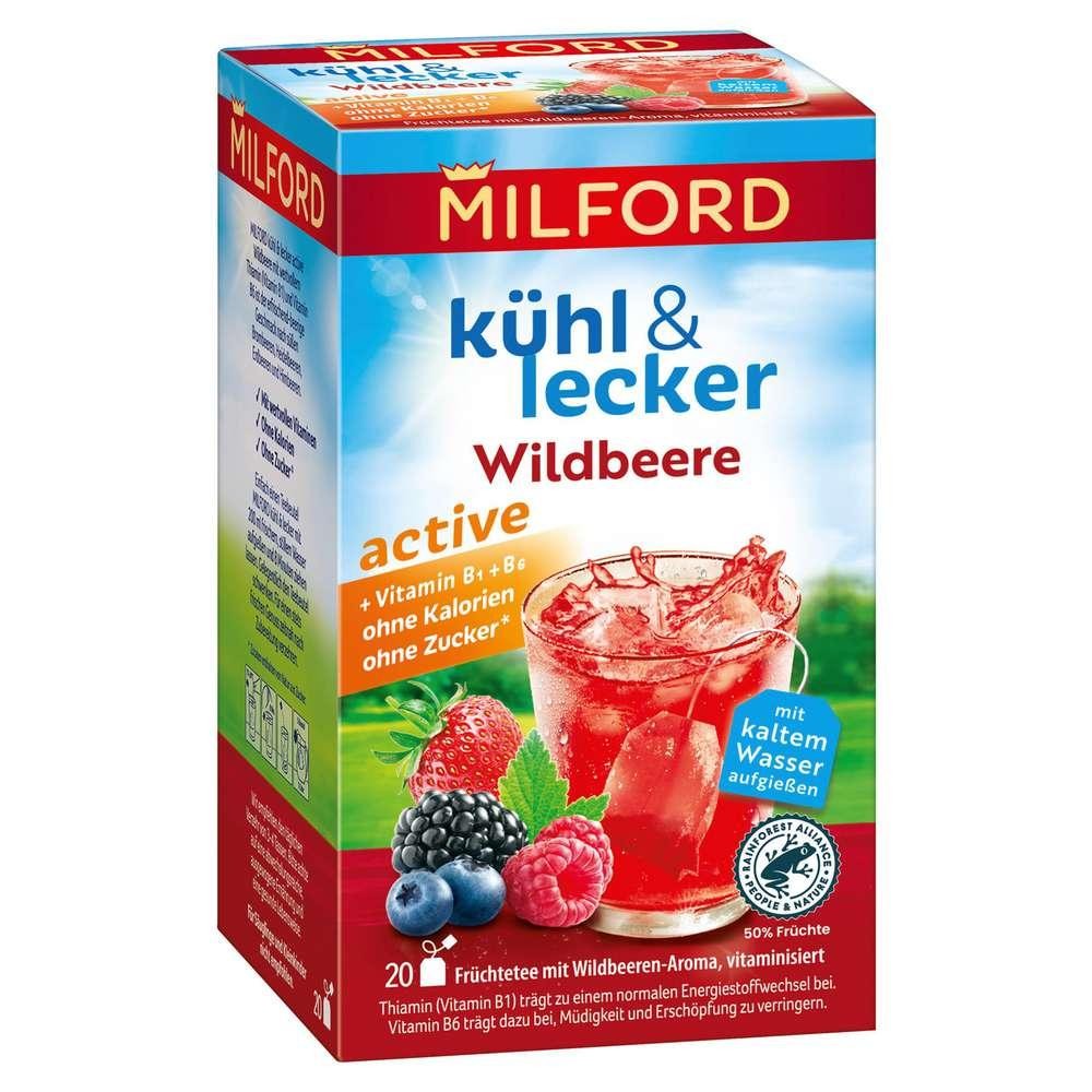 Milford Fruit tea cool & delicious active, wild berry