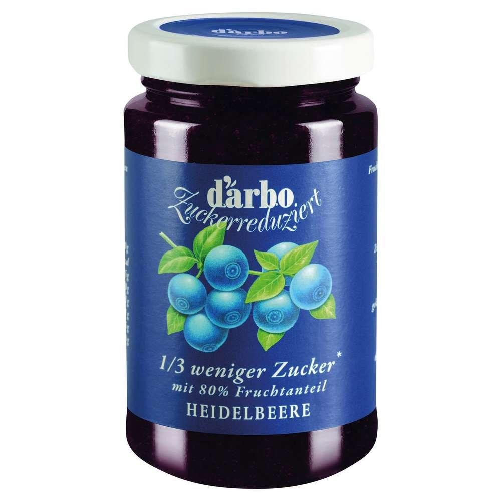 Darbo Fruit spread, reduced sugar, blueberry