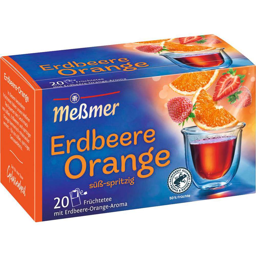 Meßmer Fruit tea, strawberry-orange