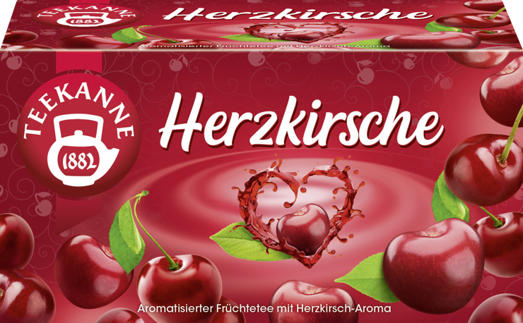Teekanne Fruit tea Heart cherry