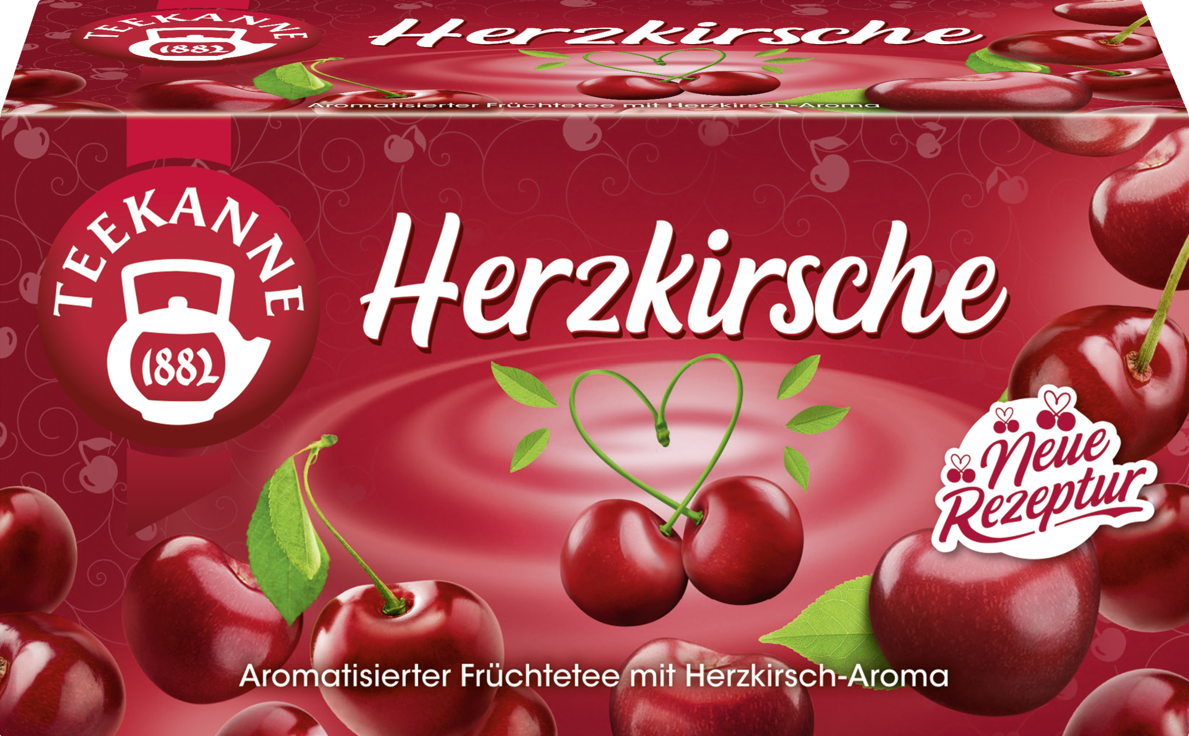 Teekanne Fruit tea heart cherry