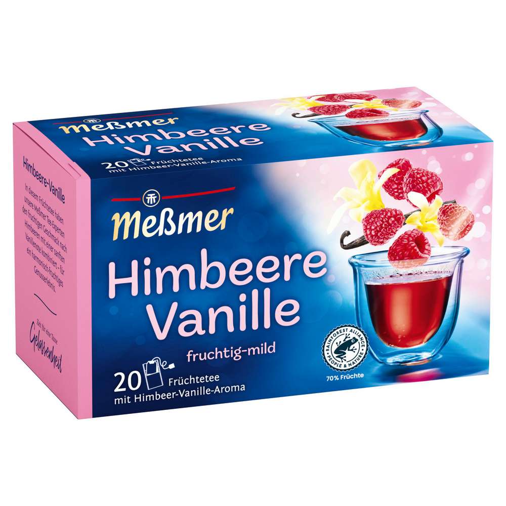 Fruit tea, raspberry-vanilla