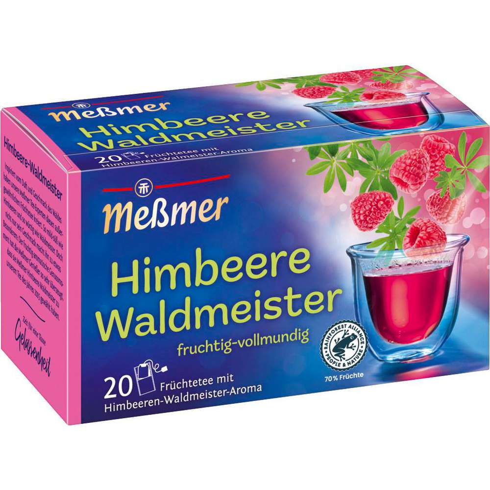 Meßmer Früchtetee, Himbeere/Waldmeister