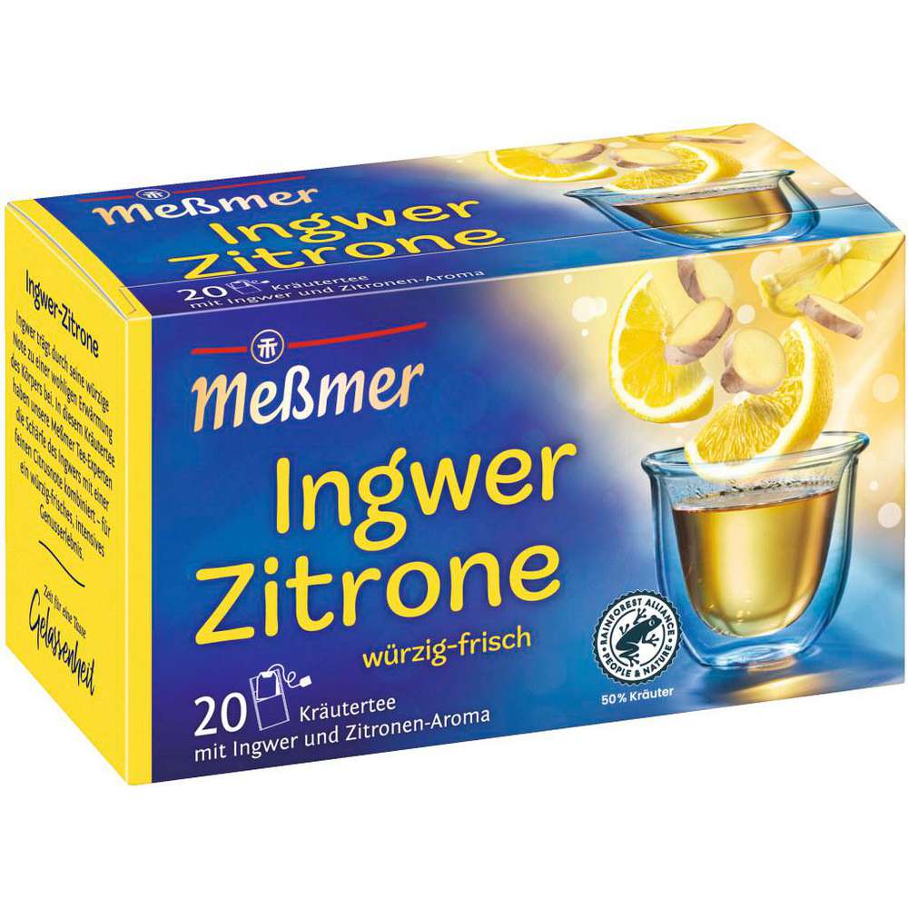 Meßmer Fruit tea, ginger/lemon