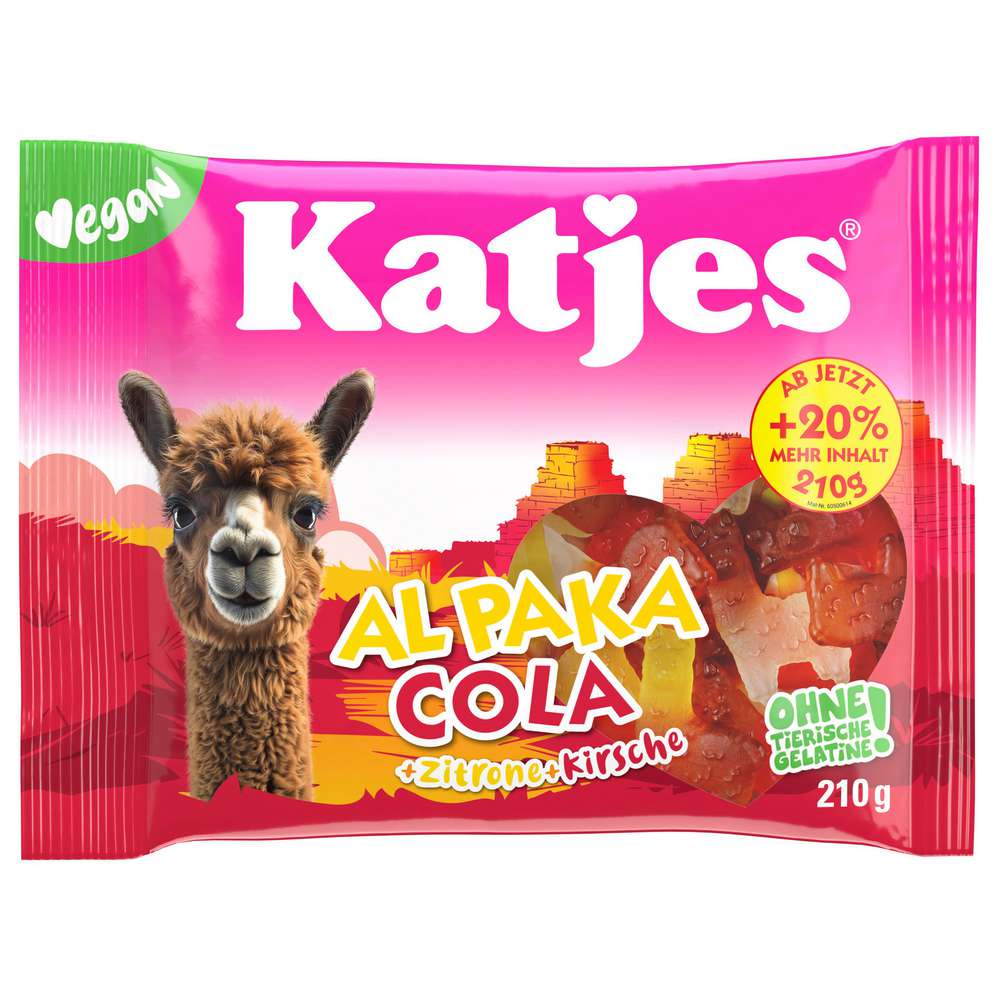 Katjes Fruit gum Al Paka Cola, vegan 210g