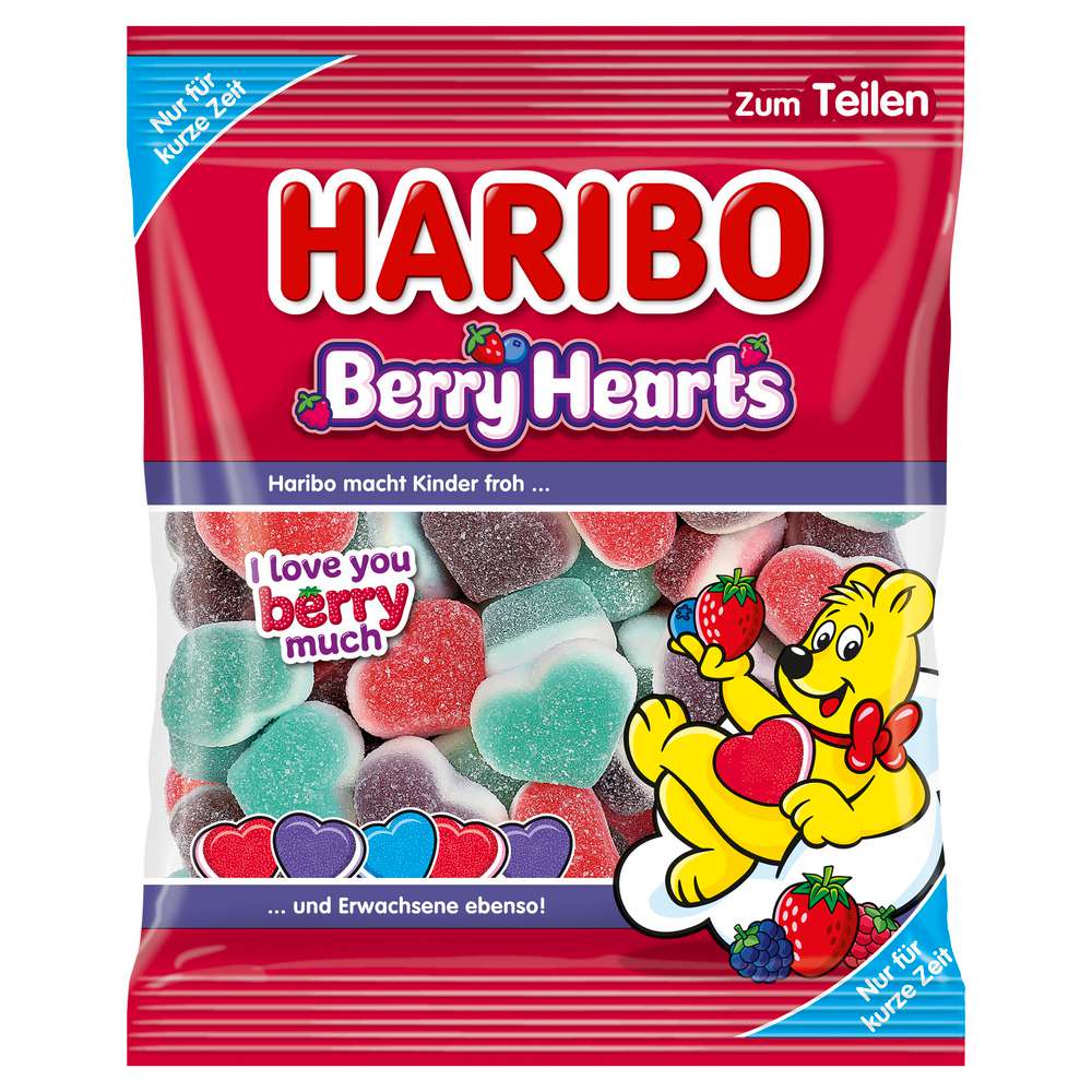 Fruit gum Berry Hearts