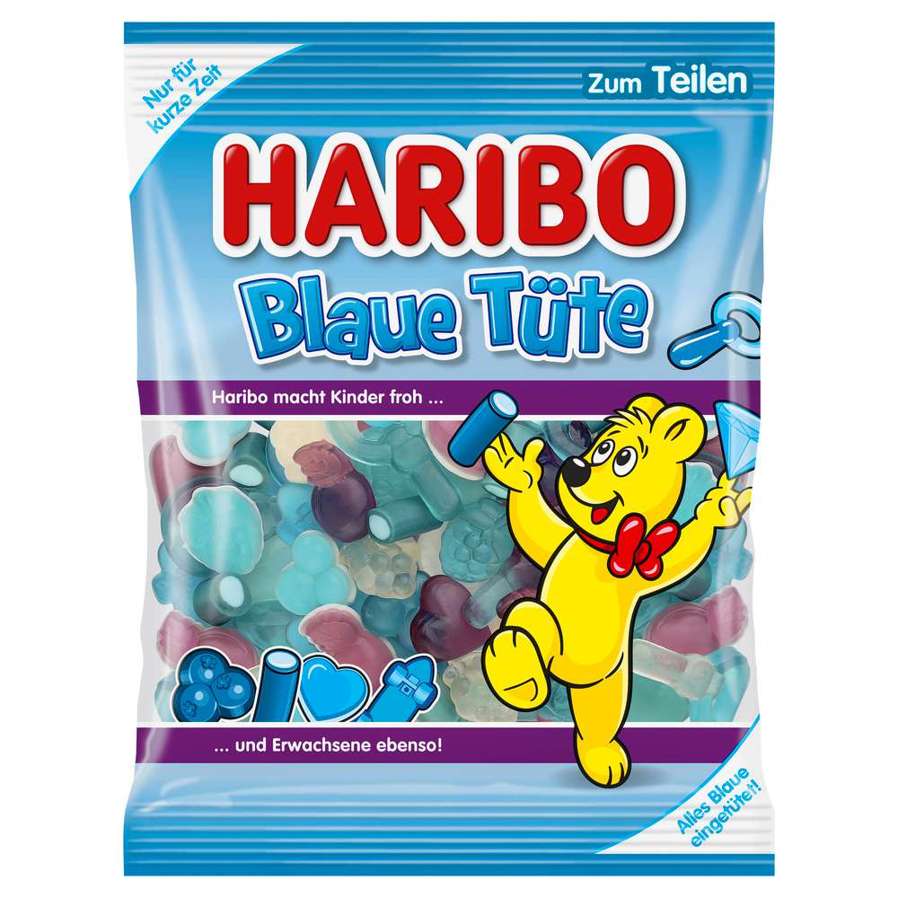 Haribo Fruit gums, blue bag 175g