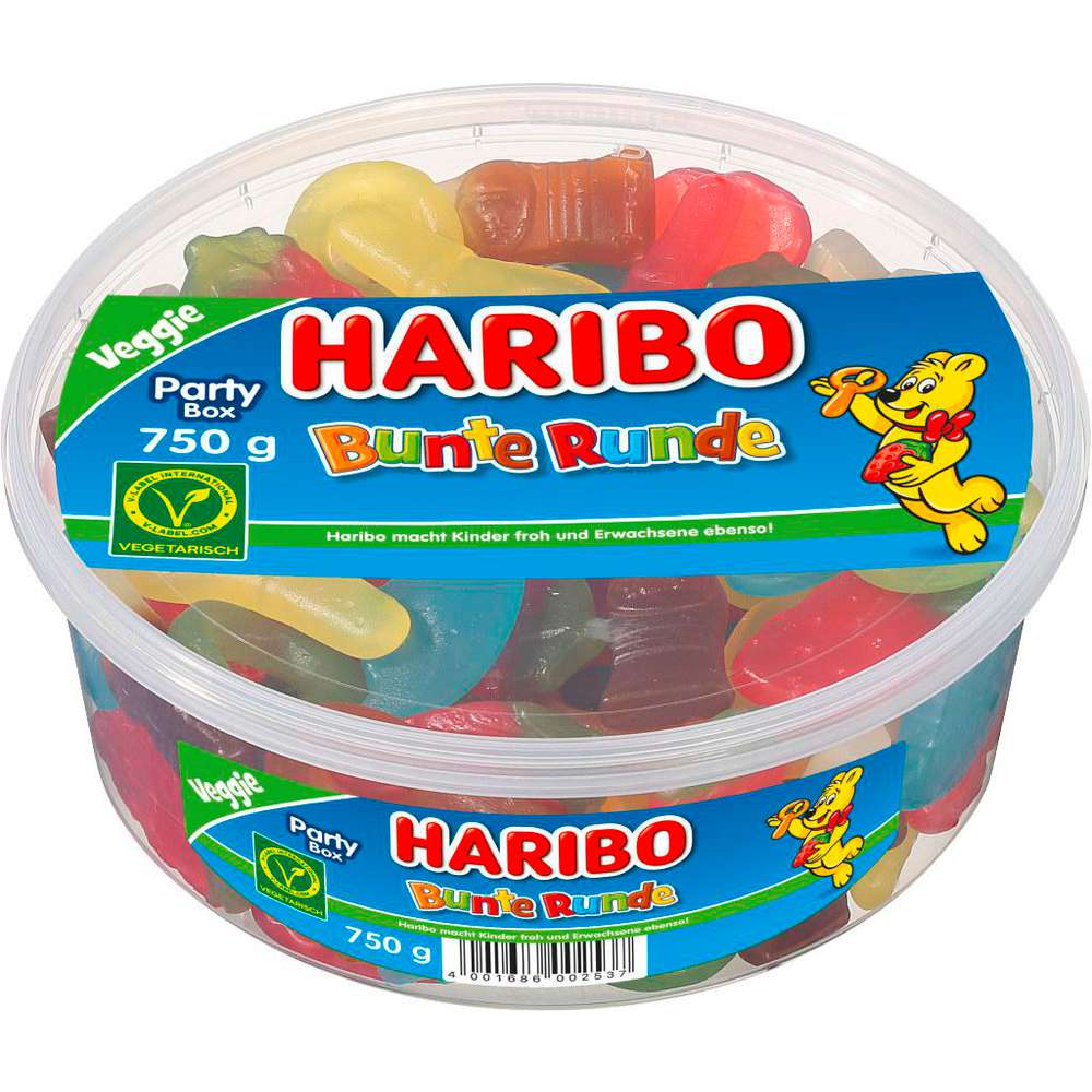Haribo Fruit gum, colorful round