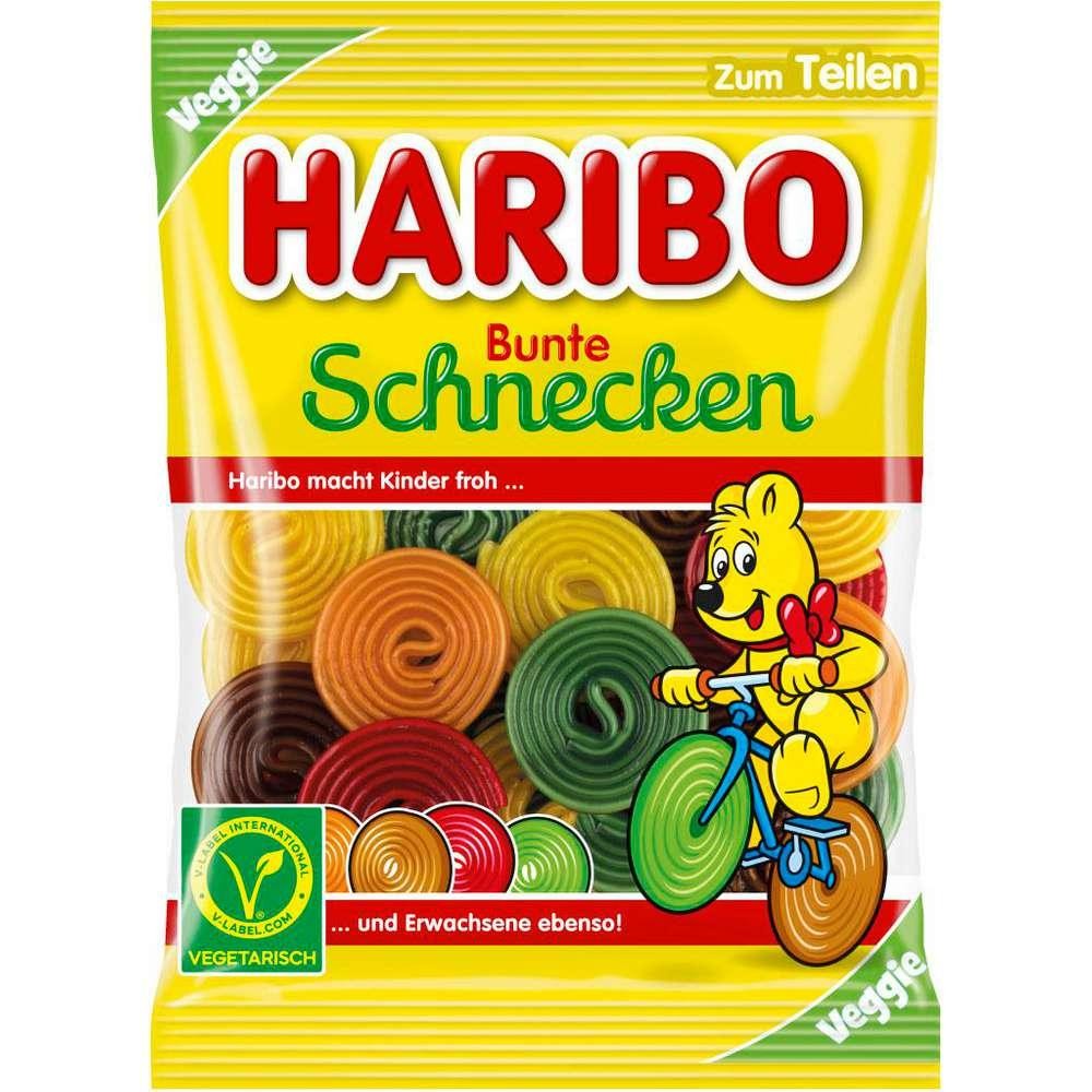 Haribo Fruit gum, colorful snails veggie
