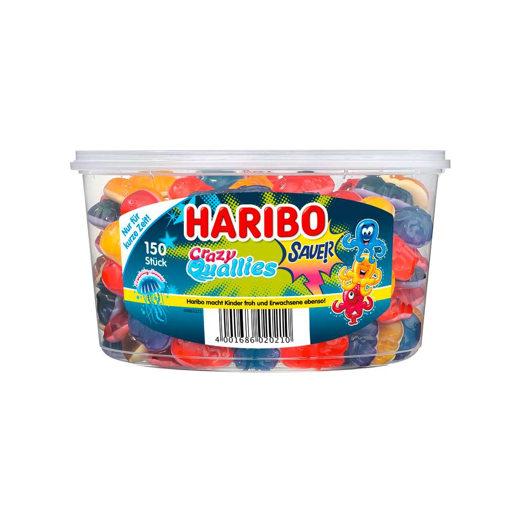 Fruit gum tin Crazy Quallies Sour