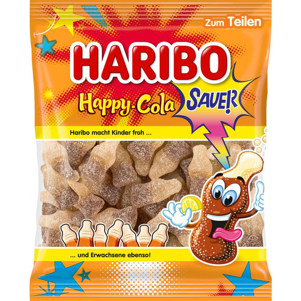 Haribo Happy Cola Sour Fruit Gum