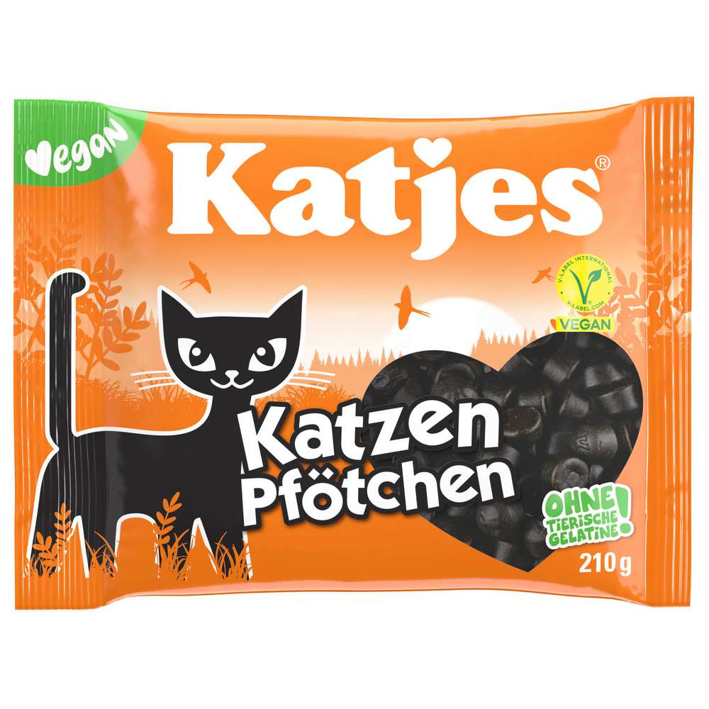 Katjes Fruit gummies, cat paw prints 210g