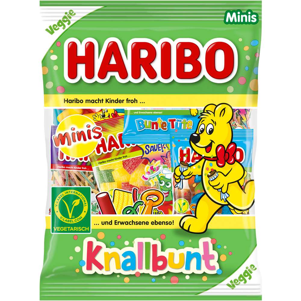 Haribo Fruit gum, Knallbunte Minis 230g