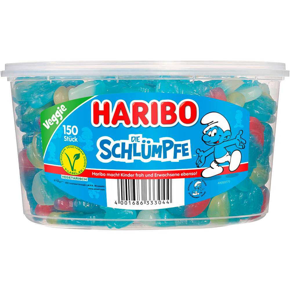 Haribo Fruit Gummy Smurfs 1350g