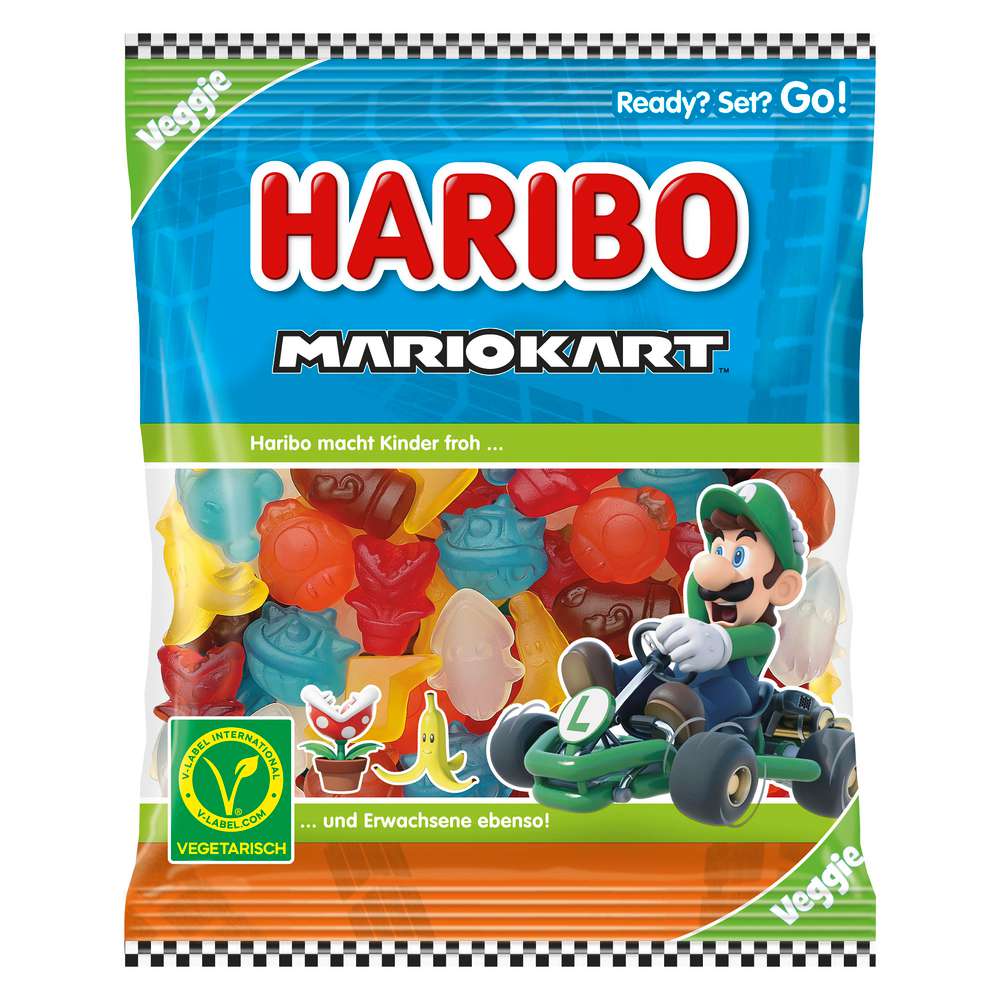 Haribo Fruit Gum Veggie Mario Kart 160g