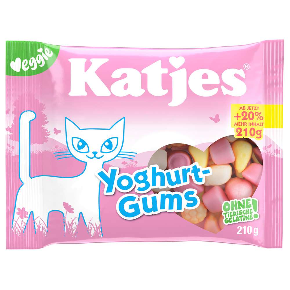 Katjes Fruit gum yogurt gummies, vegan 210g