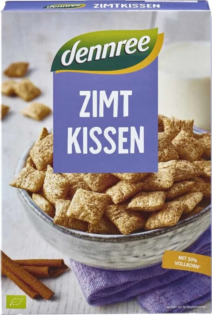 Breakfast cereal, cinnamon pillows 300 g - DENNREE