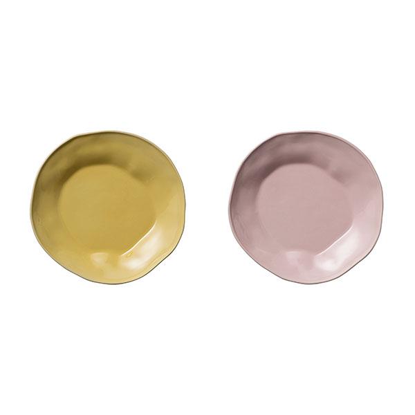 Alberte 2-piece breakfast plate set by Bloomingville
