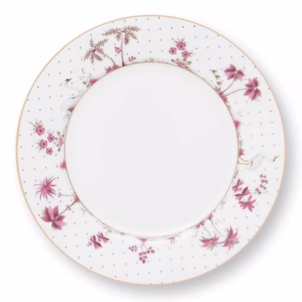 Breakfast plate Jolie Dots Gold Pink 21cm Pip Studio
