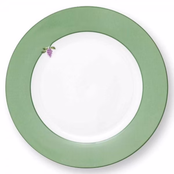 PiP Studio Breakfast Plate Lily & Lotus Uni Light Green 23cm