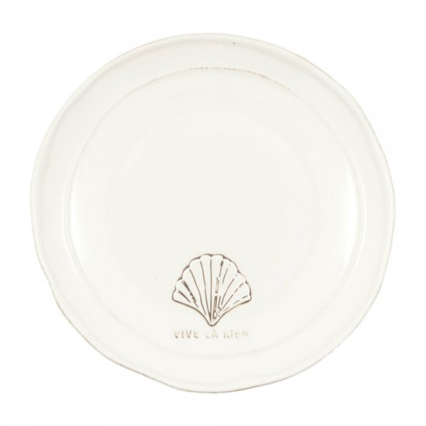 Breakfast plate Vive La Mer White (20.5cm) Greengate