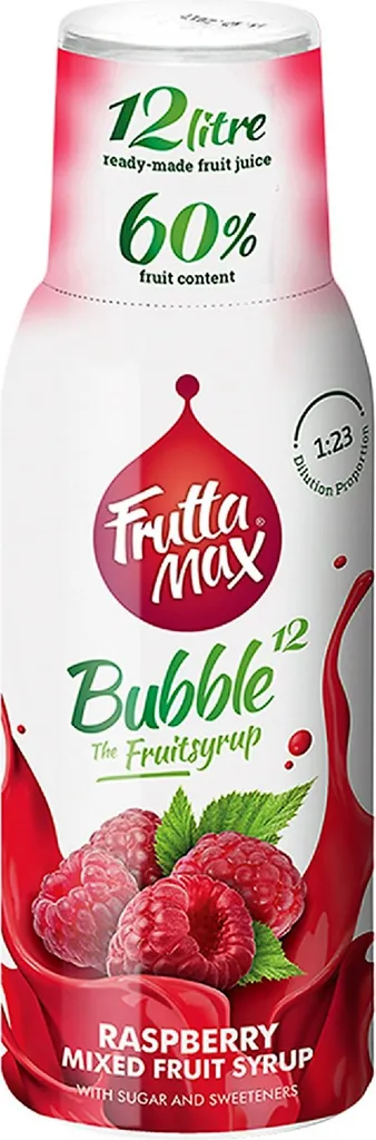 FRUTTAMAX Raspberry Syrup Concentrate 500ml per 12L 12500 ml