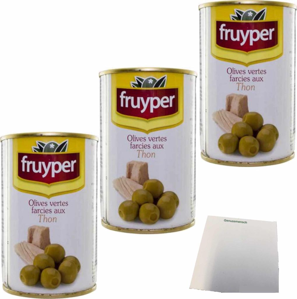 Fruyper Olives with Tuna 3-pack (3 x 130g cans) + usy Block 402g