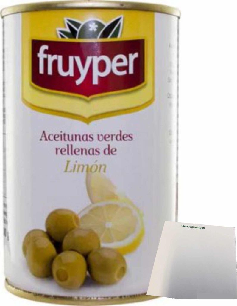 Fruyper Olives with Lemon (130g can) + usy Block 142g