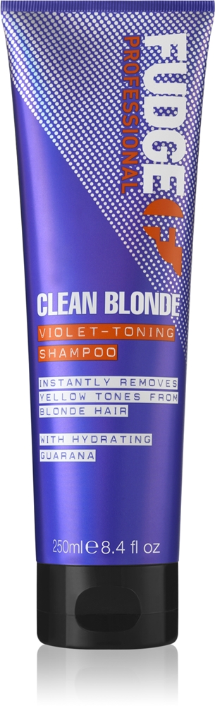 Fudge Care Clean Blonde silver shampoo and tinting shampoo for blonde hair
