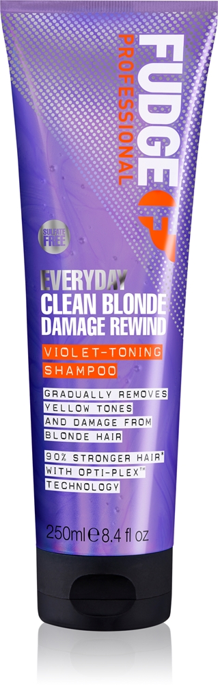 Fudge Everyday Clean Blonde Damage Rewind Shampoo gentle shampoo for every day for blonde and mixed hair