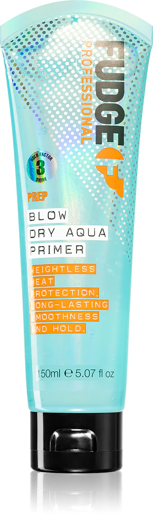 Fudge Prep Blow Dry Aqua Primer heat protection serum for straight hair