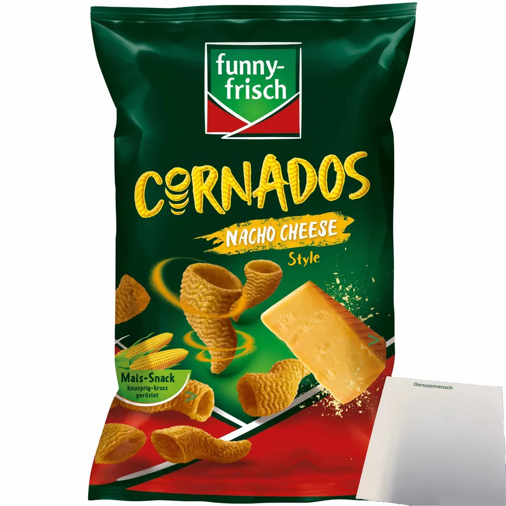 funny-frisch Cornados Nacho Cheese Style (80g pack) + usy Block