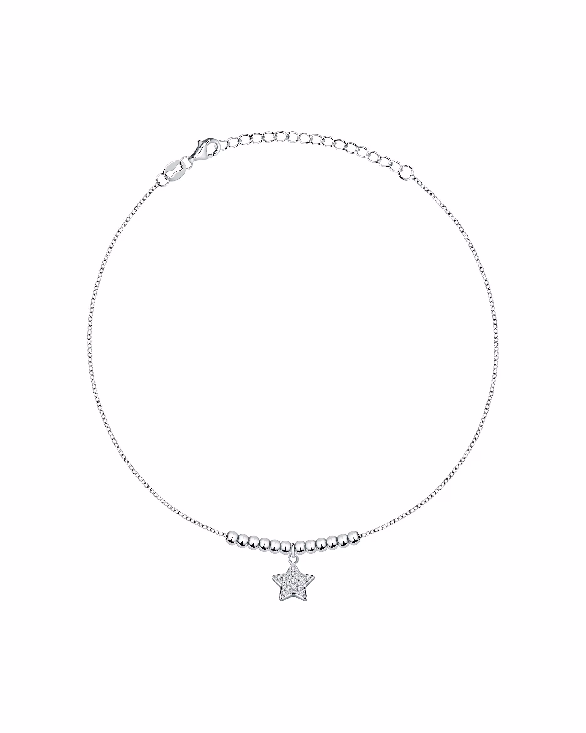 CHRIST Ankle chain 925 silver, recycled chain
