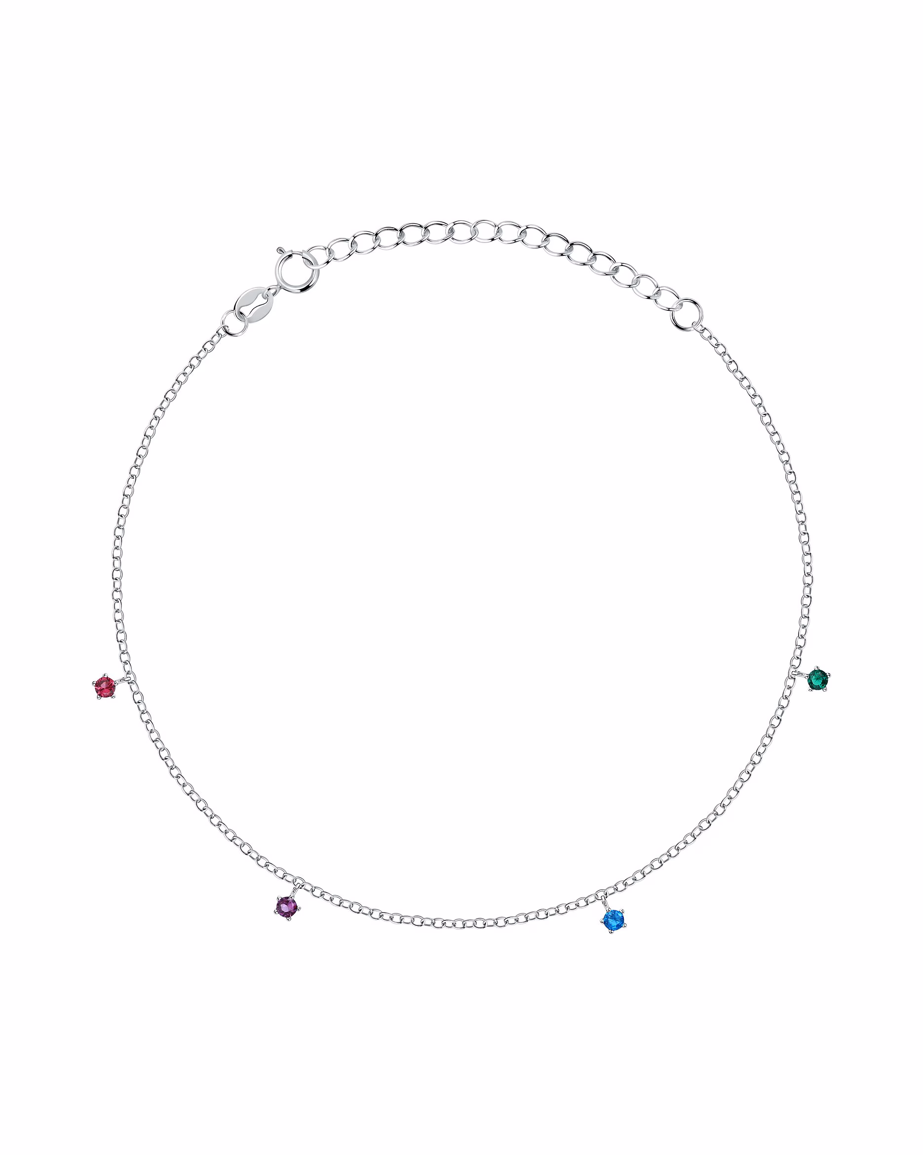 CHRIST Ankle chain 925 silver, recycled chain