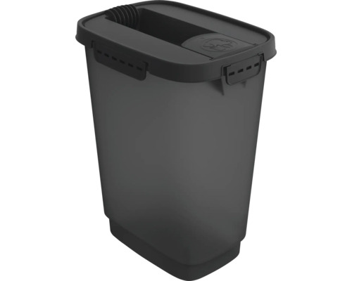 Feed container rotho Cody pet food container 10 l, odor-proof anthracite