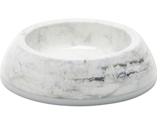 Food bowl, water bowl, Savic Delice Cat Marble, non-slip, approx. 0.2 l, approx. 10.5 x 4 cm, marble-coloured