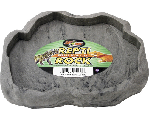 Feeding bowl ZOO MED Repti Rock Food Dish M 18 x 15 x 2.2 cm random color selection