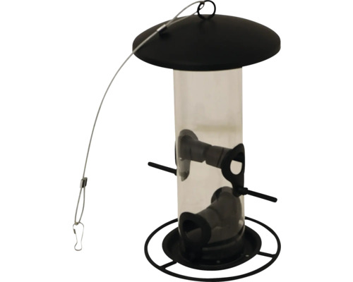 Feeding column Siena Garden bird feeding column Matt Black for compound feed, 26 cm feeding station for wild birds