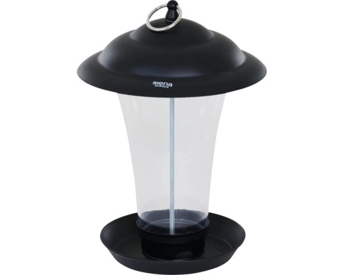Feeding column Siena Garden bird feeding column black aluminum, for mixed feed feeding station for wild birds approx. 13 x 13 x 22 cm