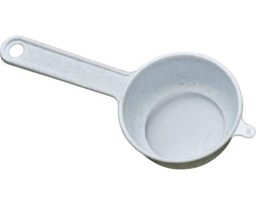 Feed sieve StreamBiz DAS sieve, fine sieve for feed, plastic white, approx. 16 cm, diameter approx. 6.5 cm, mesh size approx. 300 µm