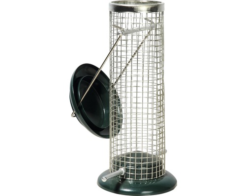 Hornbach Feed dispenser metal grid Ø 9.5 x 23 cm green