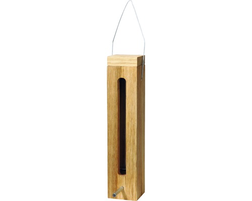Hornbach Feed dispenser with feeding silo 5x5x23 cm oak