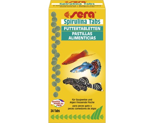 Food tablet sera spirulina tabs 24 tablets
