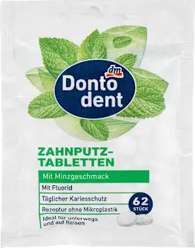 Dontodent Toothbrush tablets, 20 g