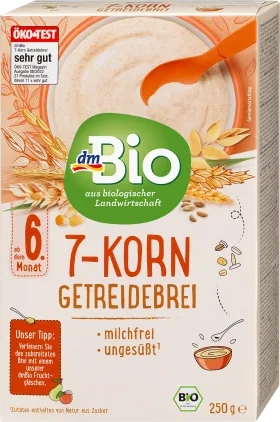dmBio Cereal porridge organic 7-grain from the 6th month, 250 g