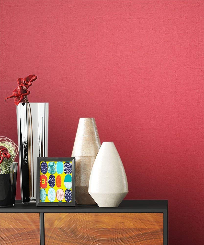 Newroom Design Newroom Flower Wallpaper Red Non-Woven Wallpaper Modern Design Look Include