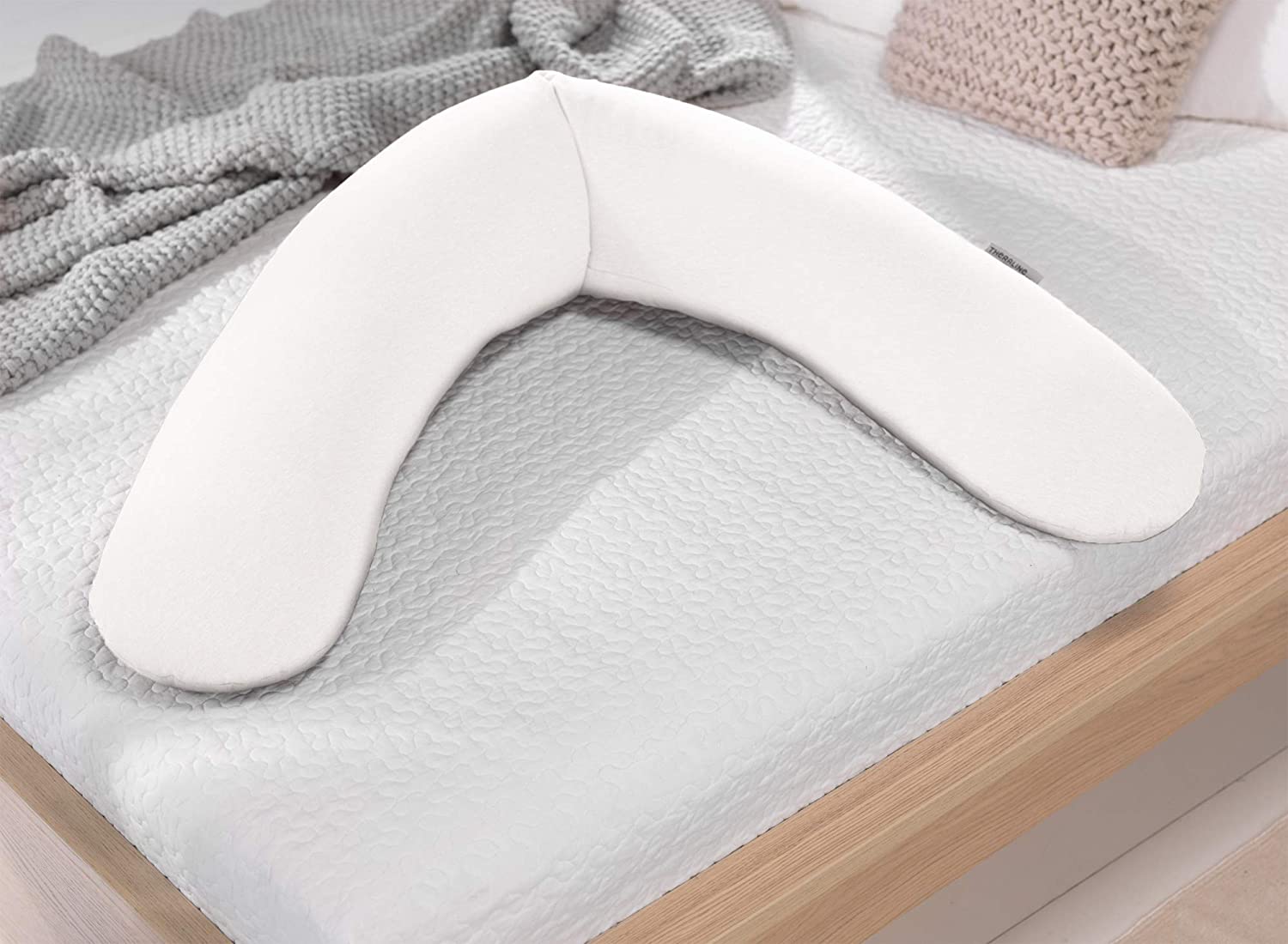 Theraline Original Pregnancy And Breastfeeding Pillow, Filled With Sand-Lik