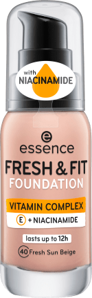 essence cosmetics Make-up FRESH & FIT FOUNDATION 40, 30 ml
