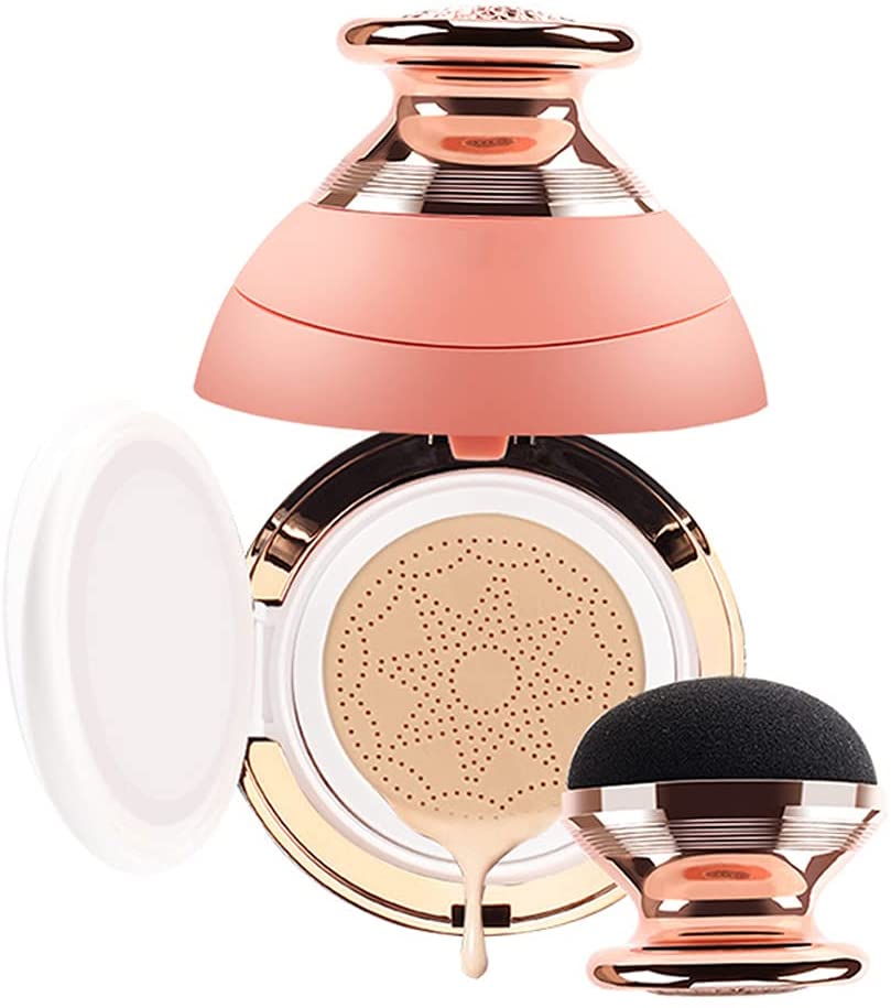 FILWO 1 Set BB Cream CC Cream and BB Air Cushion BB Concealer Air Cushion Flawless Foundation Press Powder with Mushroom Air Cushion for Women Girls