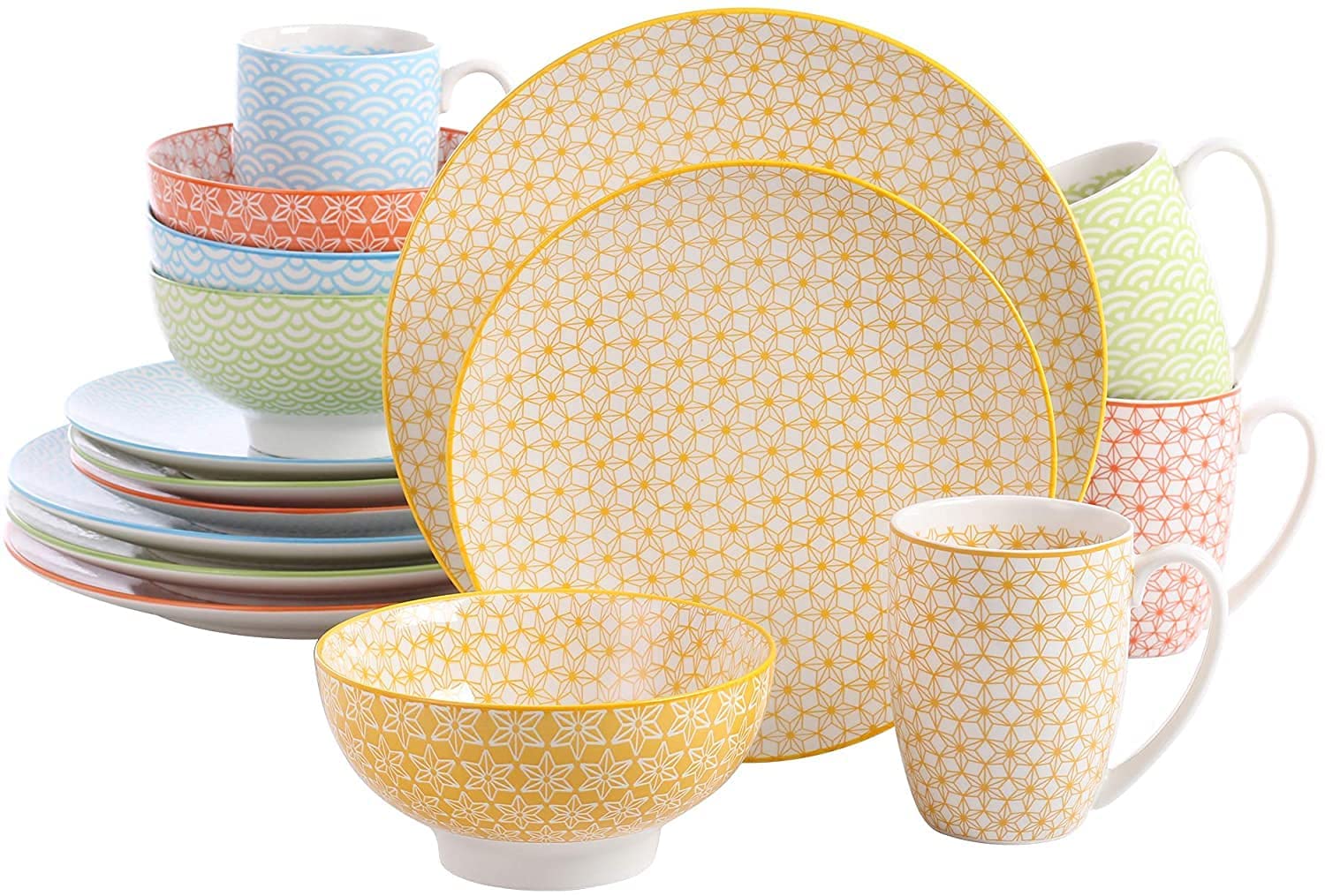Vancasso Natsuki Crockery Set Multi-Coloured